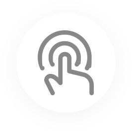 pulsing touchscreen icon