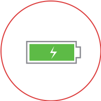 Icon of full battery indicator.